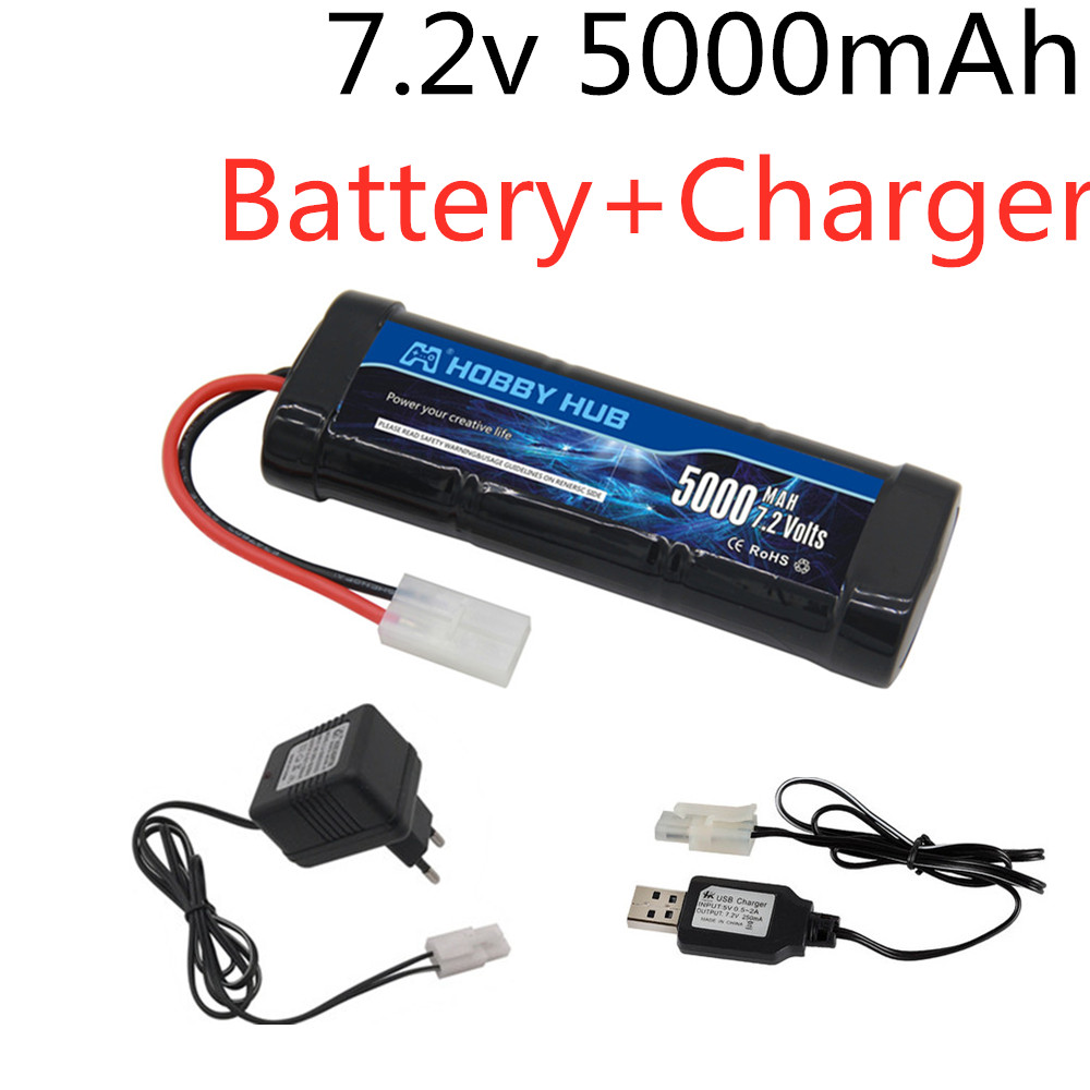 Rc Hobby Grade Car - 7.2V 5000mAh Ni-MH Battery Pack with