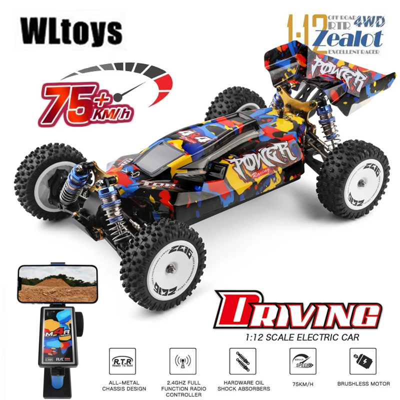 Rc Hobby Grade Drift Car - WLtoys 124017 124007 75KM/H RTR 2.4G