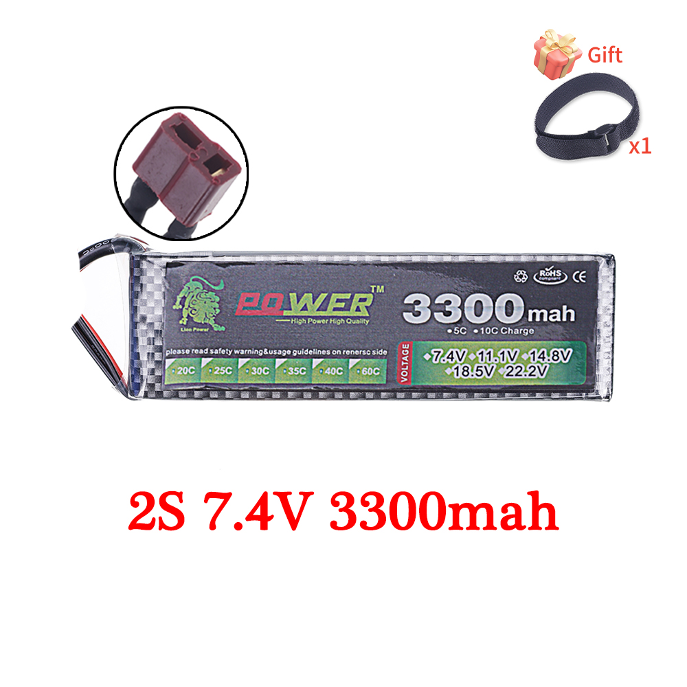 60C Lipo Battery 3300mAh 7.4V  - Rc Hobby Trucks review and price