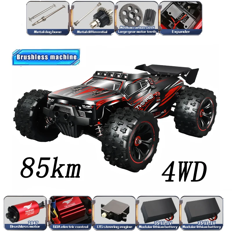 1:14 85KM/H or 50KM/H 4WD RC C - Rc Hobby Grade Car review and price